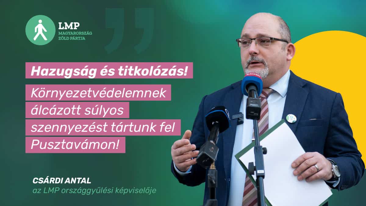 LMP: Súlyosan szennyezett anyagokat hordtak a Pusztavám melletti bányató medrébe – LMP