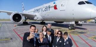 Elindult az American Airlines Budapest–Philadelphia járata