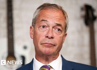 Farage szerint a Reform „a legmagasabb szinten” felvette a kapcsolatot az X-szel a hamis AI-hirdetések ügyében