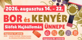 SAJTÓKÖZLEMÉNY_Bor és Kenyér Ünnepe Siófokon 2026. augusztus 14-22. között